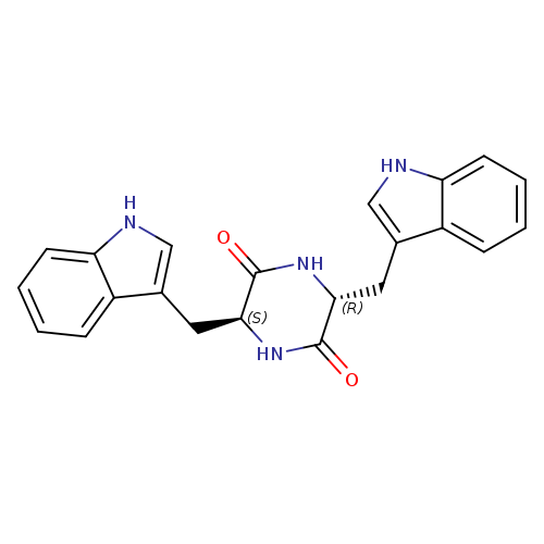 2,5-Piperazinedione, 3,6-bis(1H-indol-3-ylmethyl)-, (3R,6S)-