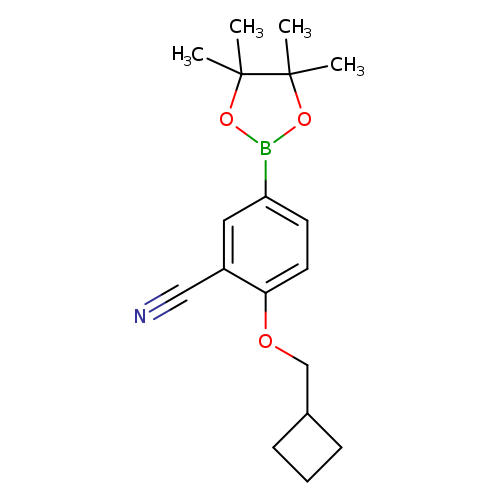 2-(Cyclobutylmethoxy)-5-(4,4,5,5-tetramethyl-1,3,2-dioxaborolan-2-yl)benzonitrile