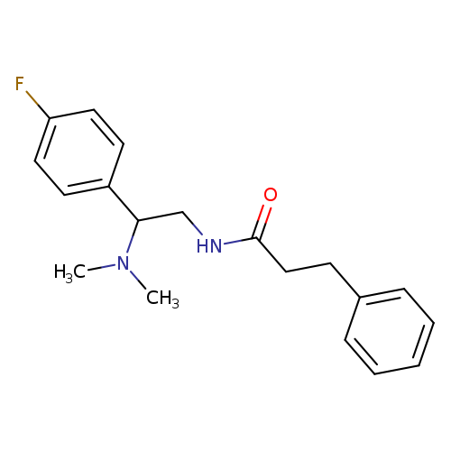 N-[2-(dimethylamino)-2-(4-fluorophenyl)ethyl]-3-phenylpropanamide