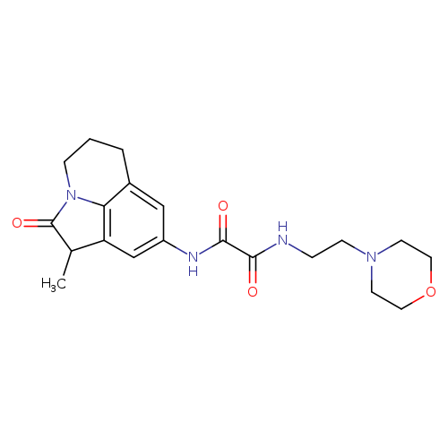 N-{3-methyl-2-oxo-1-azatricyclo[6.3.1.0^{4,12}]dodeca-4,6,8(12)-trien-6-yl}-N'-[2-(morpholin-4-yl)ethyl]ethanediamide