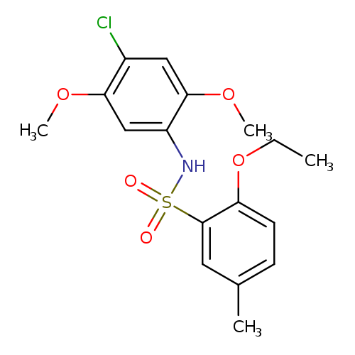 N-(4-chloro-2,5-dimethoxyphenyl)-2-ethoxy-5-methylbenzene-1-sulfonamide