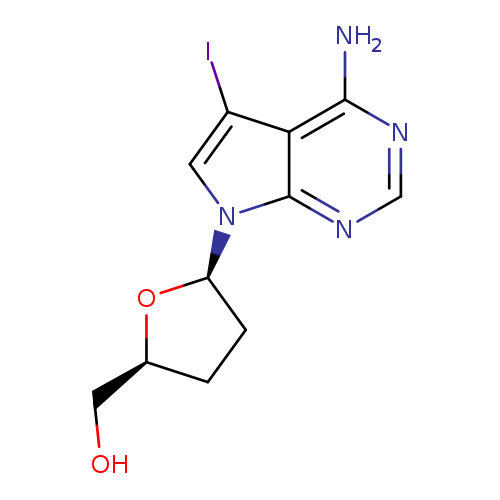 7-Iodo-2',3'-dideoxy-7-deazaadenosine