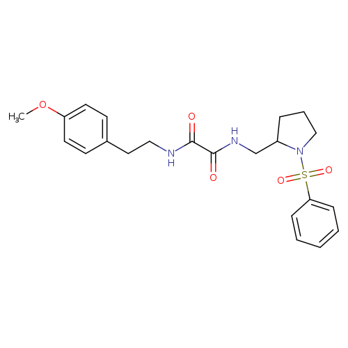 N-{[1-(benzenesulfonyl)pyrrolidin-2-yl]methyl}-N'-[2-(4-methoxyphenyl)ethyl]ethanediamide