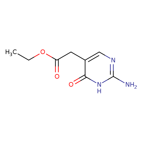 5-Pyrimidineacetic acid, 2-amino-3,4-dihydro-4-oxo-, ethyl ester