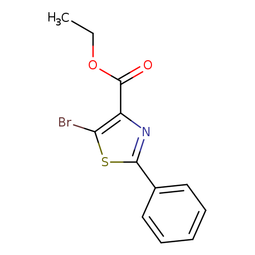 4-​Thiazolecarboxylic acid, 5-​bromo-​2-​phenyl-​, ethyl ester