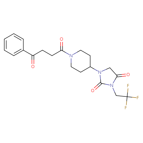 1-[1-(4-oxo-4-phenylbutanoyl)piperidin-4-yl]-3-(2,2,2-trifluoroethyl)imidazolidine-2,4-dione