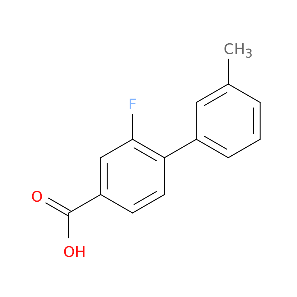 3-Fluoro-4-(3-methylphenyl)benzoic acid