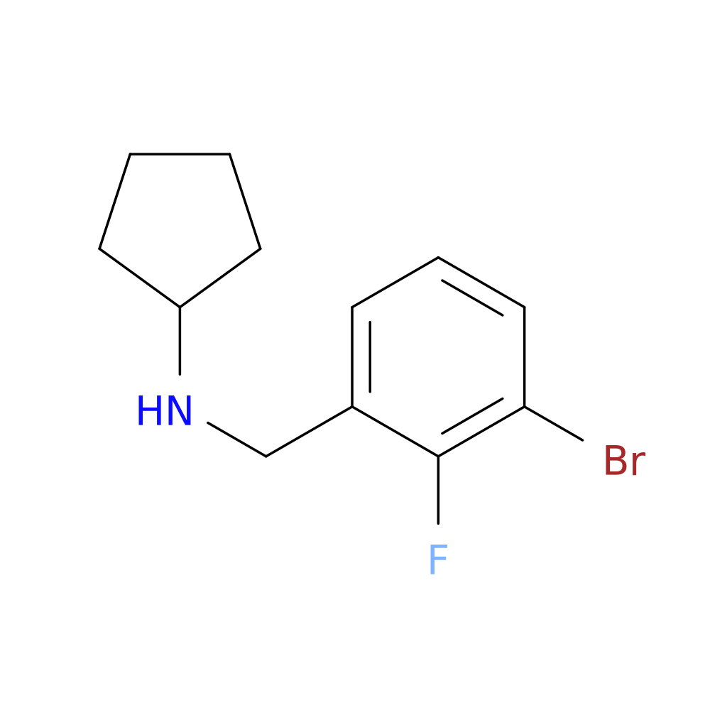 1-Bromo-2-fluoro-3-(cyclopentylaminomethyl)benzene