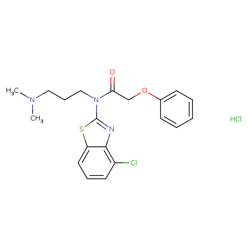 N-(4-chloro-1,3-benzothiazol-2-yl)-N-[3-(dimethylamino)propyl]-2-phenoxyacetamide hydrochloride