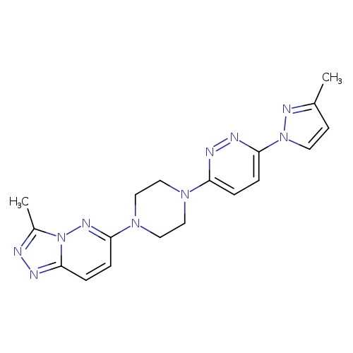 3-(3-methyl-1H-pyrazol-1-yl)-6-(4-{3-methyl-[1,2,4]triazolo[4,3-b]pyridazin-6-yl}piperazin-1-yl)pyridazine