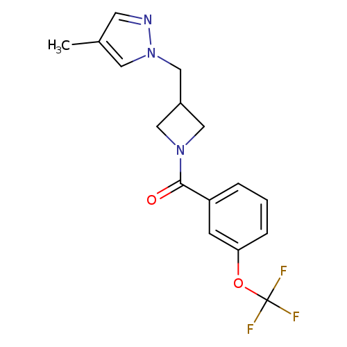 4-methyl-1-({1-[3-(trifluoromethoxy)benzoyl]azetidin-3-yl}methyl)-1H-pyrazole