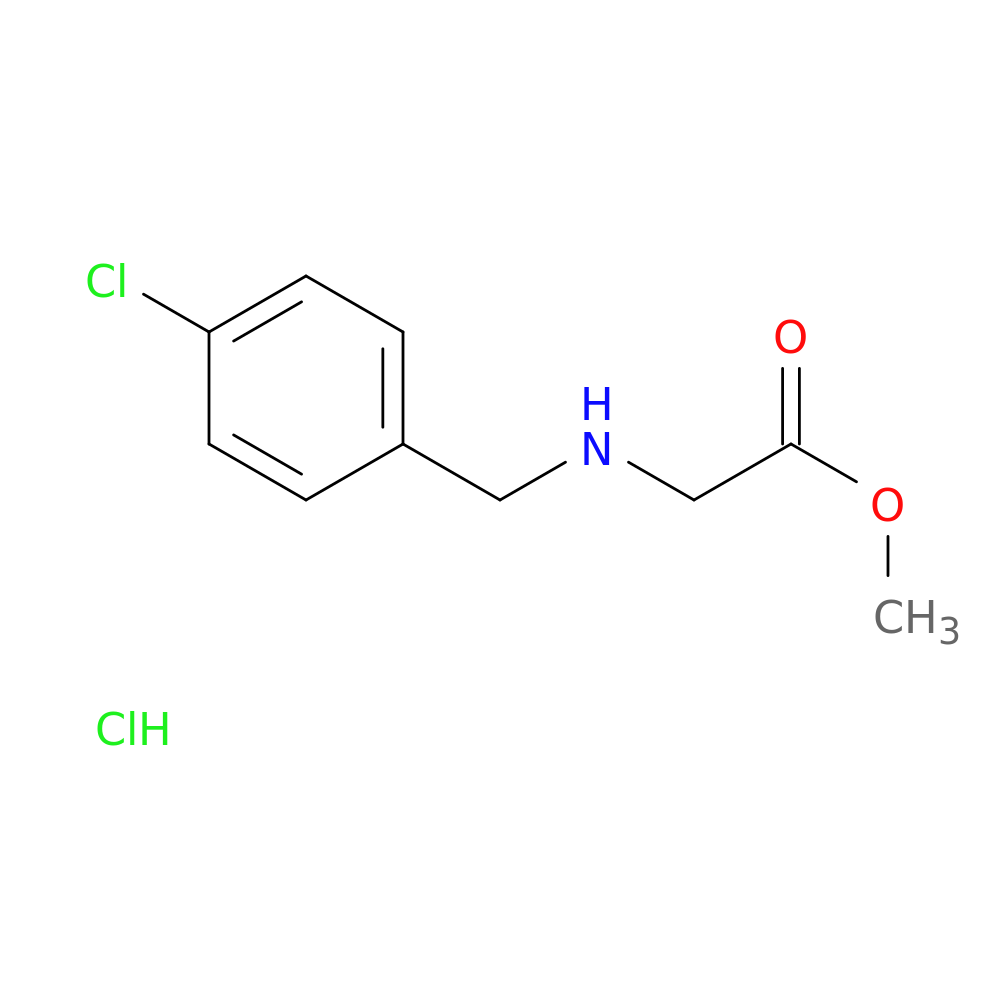 Methyl 2-([(4-chlorophenyl)methyl]amino)acetate hydrochloride