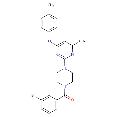 2-[4-(3-bromobenzoyl)piperazin-1-yl]-6-methyl-N-(4-methylphenyl)pyrimidin-4-amine