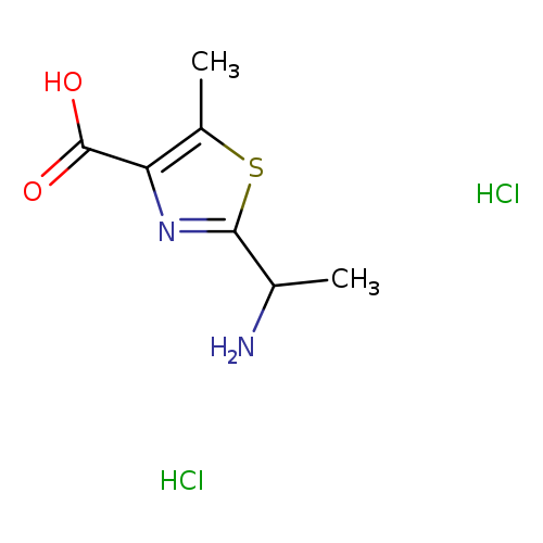 2-(1-aminoethyl)-5-methyl-1,3-thiazole-4-carboxylic acid dihydrochloride