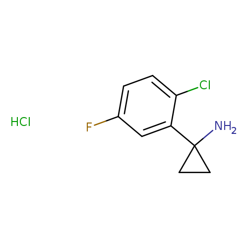 1-(2-chloro-5-fluorophenyl)cyclopropan-1-aminehydrochloride