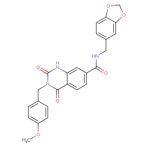 N-[(2H-1,3-benzodioxol-5-yl)methyl]-3-[(4-methoxyphenyl)methyl]-2,4-dioxo-1,2,3,4-tetrahydroquinazoline-7-carboxamide