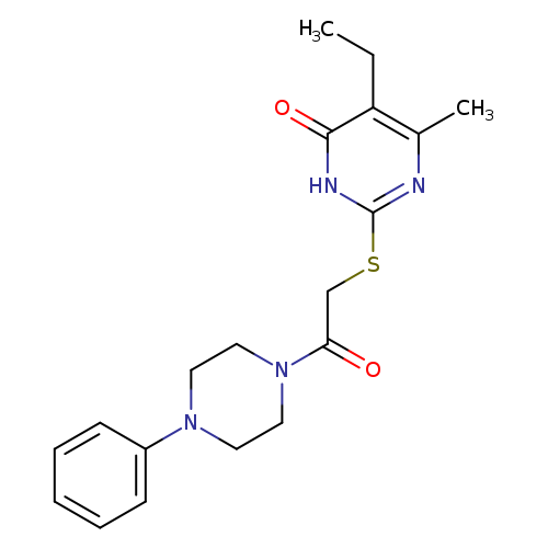 5-ethyl-6-methyl-2-{[2-oxo-2-(4-phenylpiperazin-1-yl)ethyl]sulfanyl}-3,4-dihydropyrimidin-4-one