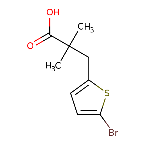 3-(5-Bromothiophen-2-yl)-2,2-dimethylpropanoic acid