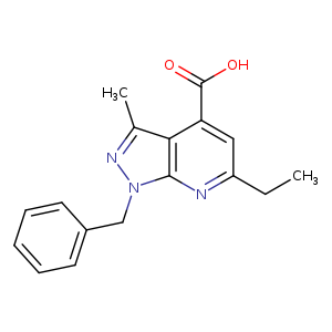 1-benzyl-6-ethyl-3-methyl-1H-pyrazolo[3,4-b]pyridine-4-carboxylic acid