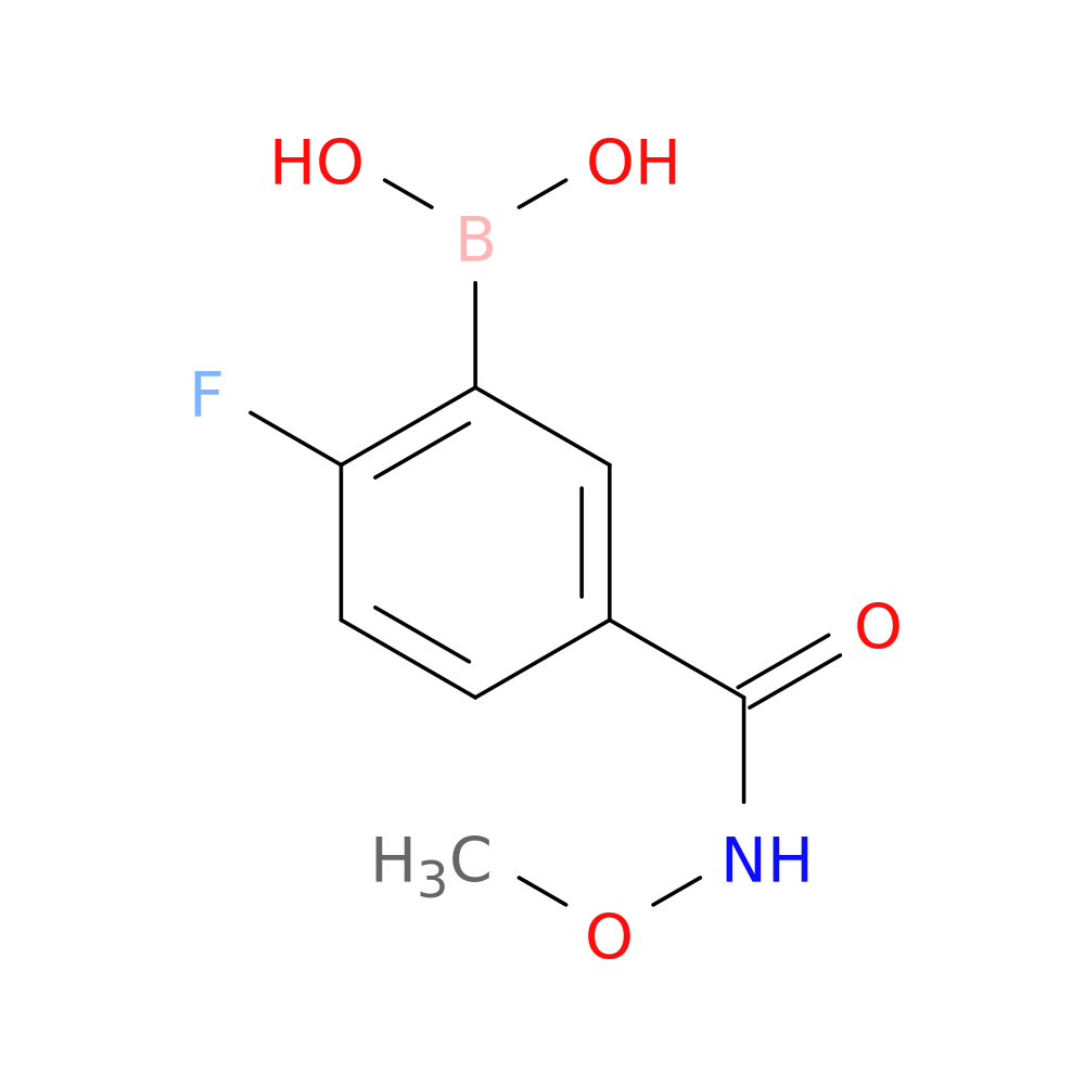 N-Methoxy 3-borono-4-fluorobenzamide