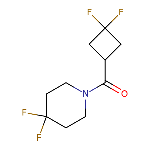 "1-(3,3-difluorocyclobutanecarbonyl)-4,4-difluoropiperidine"