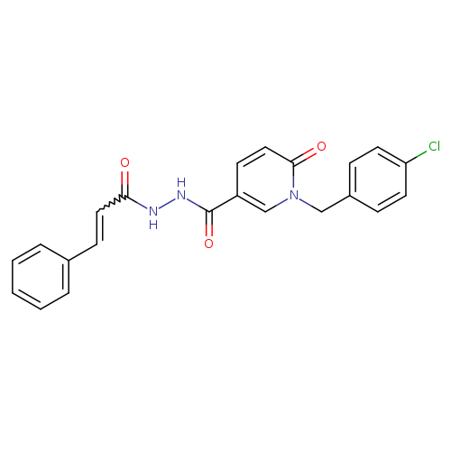 (2Z)-N'-[(Z)-1-[(4-chlorophenyl)methyl]-6-oxo-1,6-dihydropyridine-3-carbonyl]-3-phenylprop-2-enehydrazide