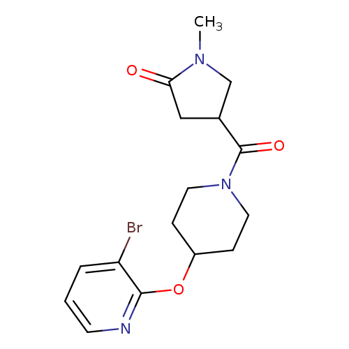 4-{4-[(3-bromopyridin-2-yl)oxy]piperidine-1-carbonyl}-1-methylpyrrolidin-2-one