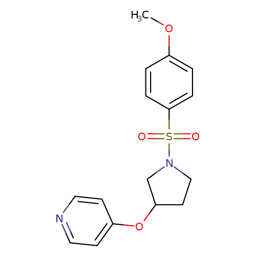 4-{[1-(4-methoxybenzenesulfonyl)pyrrolidin-3-yl]oxy}pyridine