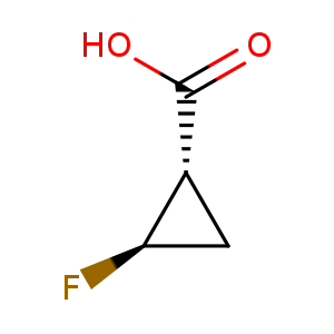 Cyclopropanecarboxylic acid, 2-fluoro-, (1S,2R)-