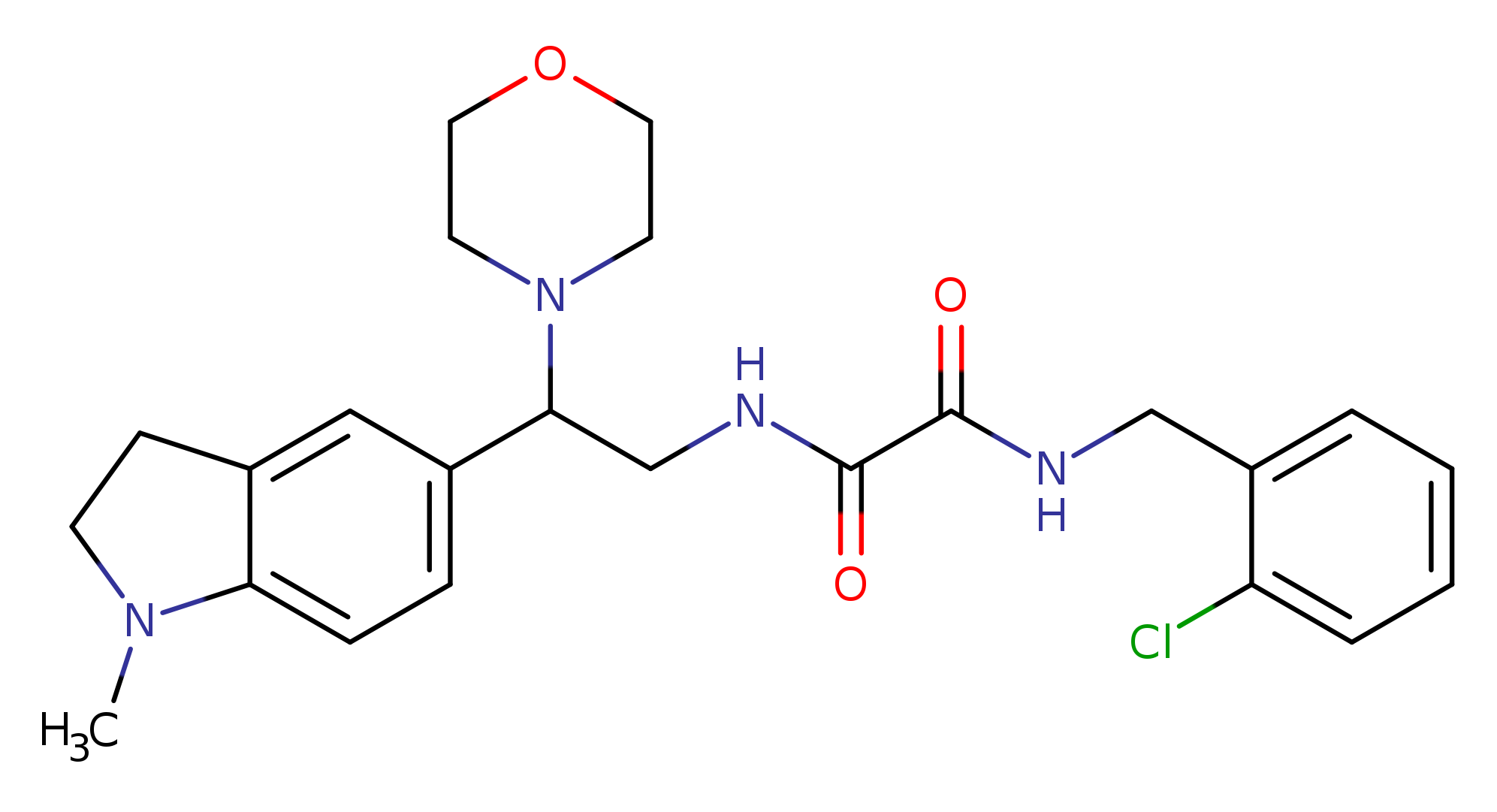 N'-[(2-chlorophenyl)methyl]-N-[2-(1-methyl-2,3-dihydro-1H-indol-5-yl)-2-(morpholin-4-yl)ethyl]ethanediamide