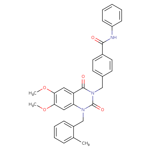 4-({6,7-dimethoxy-1-[(2-methylphenyl)methyl]-2,4-dioxo-1,2,3,4-tetrahydroquinazolin-3-yl}methyl)-N-phenylbenzamide