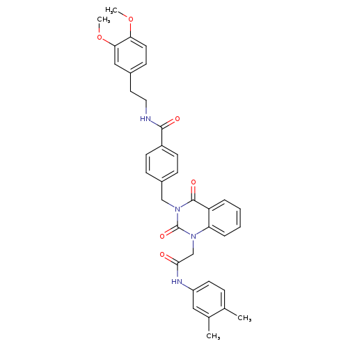 N-[2-(3,4-dimethoxyphenyl)ethyl]-4-[(1-{[(3,4-dimethylphenyl)carbamoyl]methyl}-2,4-dioxo-1,2,3,4-tetrahydroquinazolin-3-yl)methyl]benzamide