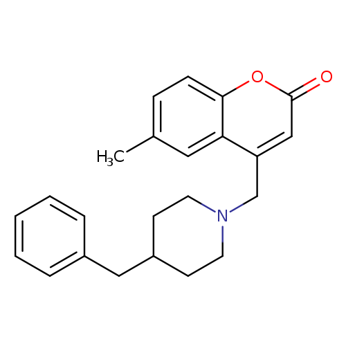 4-[(4-benzylpiperidin-1-yl)methyl]-6-methyl-2H-chromen-2-one