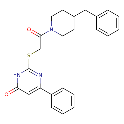 2-{[2-(4-benzylpiperidin-1-yl)-2-oxoethyl]sulfanyl}-6-phenyl-3,4-dihydropyrimidin-4-one