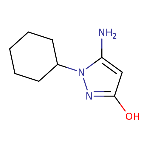5-Amino-1-cyclohexyl-1H-pyrazol-3-ol