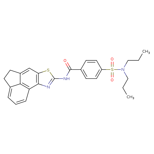 4-(dipropylsulfamoyl)-N-{5-thia-3-azatetracyclo[6.6.1.0^{2,6}.0^{11,15}]pentadeca-1(15),2(6),3,7,11,13-hexaen-4-yl}benzamide
