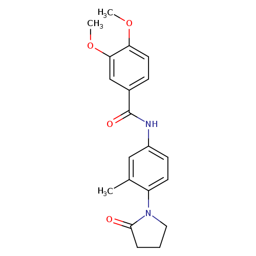 3,4-dimethoxy-N-[3-methyl-4-(2-oxopyrrolidin-1-yl)phenyl]benzamide