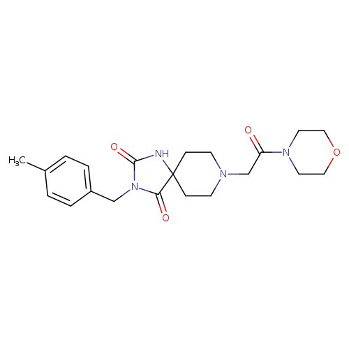 3-[(4-methylphenyl)methyl]-8-[2-(morpholin-4-yl)-2-oxoethyl]-1,3,8-triazaspiro[4.5]decane-2,4-dione