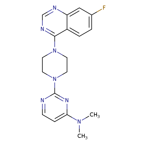 2-[4-(7-fluoroquinazolin-4-yl)piperazin-1-yl]-N,N-dimethylpyrimidin-4-amine