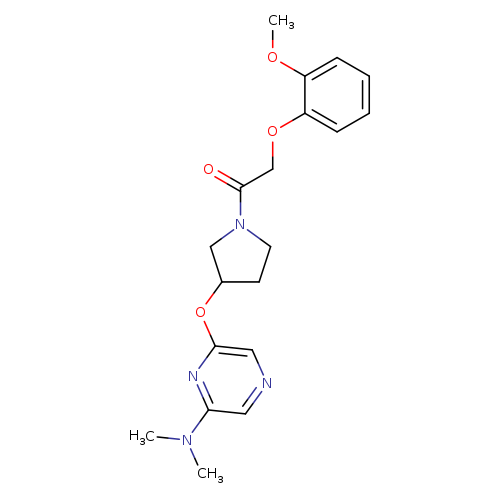 1-(3-{[6-(dimethylamino)pyrazin-2-yl]oxy}pyrrolidin-1-yl)-2-(2-methoxyphenoxy)ethan-1-one