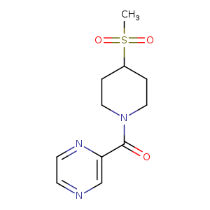 2-(4-methanesulfonylpiperidine-1-carbonyl)pyrazine