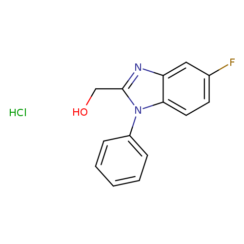 (5-fluoro-1-phenyl-1H-1,3-benzodiazol-2-yl)methanol hydrochloride