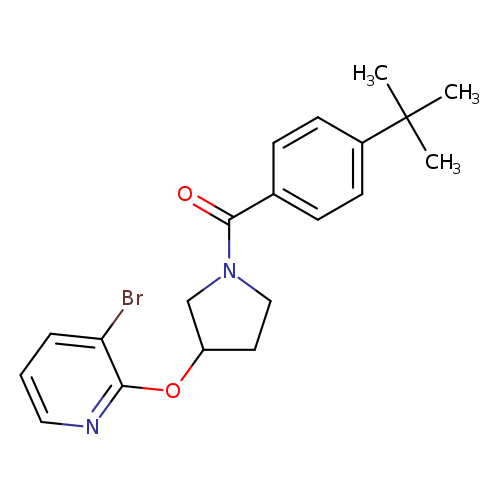 3-bromo-2-{[1-(4-tert-butylbenzoyl)pyrrolidin-3-yl]oxy}pyridine