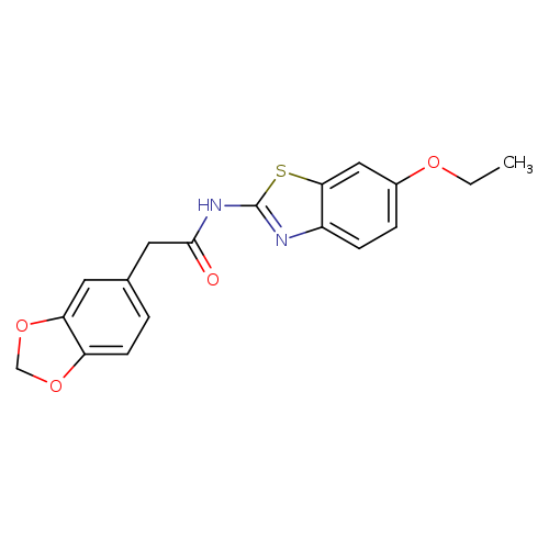 2-(2H-1,3-benzodioxol-5-yl)-N-(6-ethoxy-1,3-benzothiazol-2-yl)acetamide