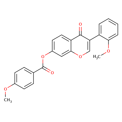 3-(2-methoxyphenyl)-4-oxo-4H-chromen-7-yl 4-methoxybenzoate