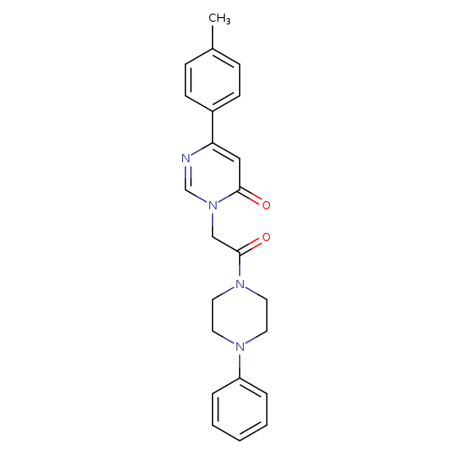 6-(4-methylphenyl)-3-[2-oxo-2-(4-phenylpiperazin-1-yl)ethyl]-3,4-dihydropyrimidin-4-one