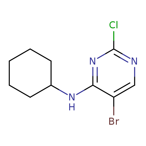 4-Pyrimidinamine, 5-bromo-2-chloro-N-cyclohexyl-