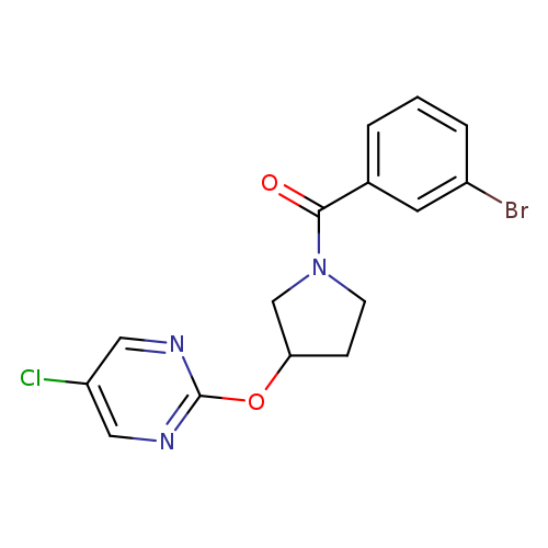 2-{[1-(3-bromobenzoyl)pyrrolidin-3-yl]oxy}-5-chloropyrimidine