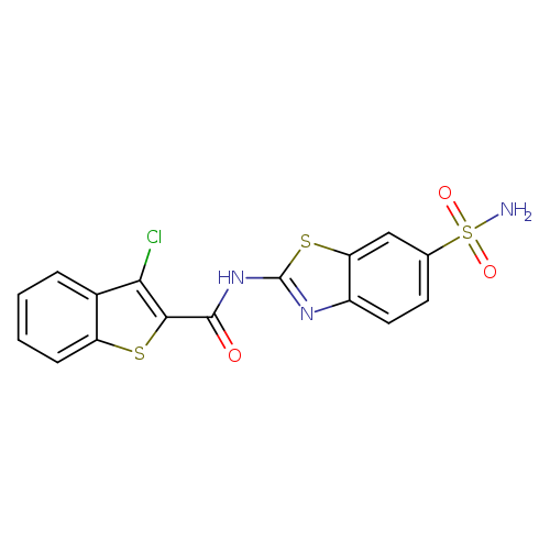 3-chloro-N-(6-sulfamoyl-1,3-benzothiazol-2-yl)-1-benzothiophene-2-carboxamide