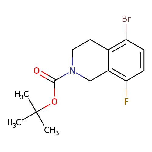 tert-butyl5-bromo-8-fluoro-1,2,3,4-tetrahydroisoquinoline-2-carboxylate